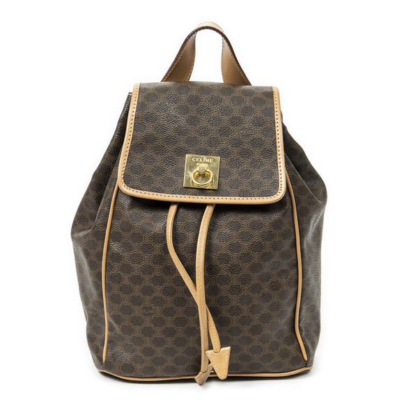 Celine Handbags - Celine Small Flap Drawstring Backpack